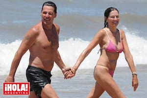 La actriz y su marido Lucas, con quien está a punto de cumplir 30 años de amor.