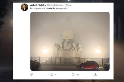 La actualidad no estuvo ausente tampoco de los memes sobre la niebla en Buenos Aires
