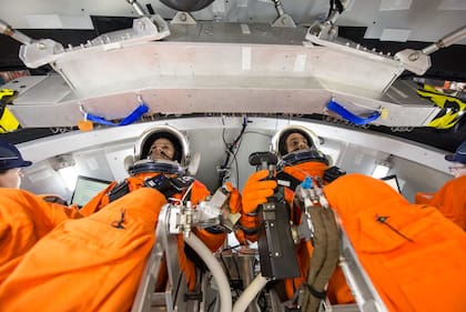 La adaptación del interior de Orion es adecuada para viajar en el espacio