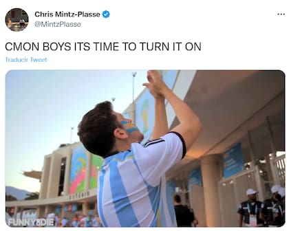 La admiración que Mintz siente por el conjunto albiceleste data del Mundial de Brasil de 2014.