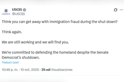La agencia federal advirtió a los migrantes que su compromiso sigue vigente a pesar del cierre del gobierno