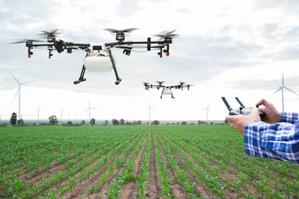 La agricultura también aprovecha el uso de drones (Foto: Shutterstock)