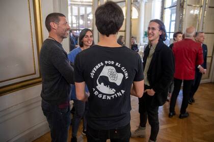 La agrupación Jóvenes por el clima también dijo presente en la muestra
