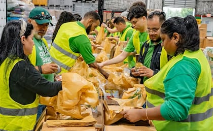 La agrupación recibe frutas y verduras que los agricultores desechan por estética o tamañano y se las dan a familias que lo necesitan