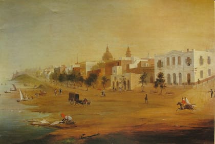 La alameda del Bajo (Rudolf Carlsen); aquí, más de un inglés aprovechó su tiempo libre para caminar junto a amigos o alguna novia