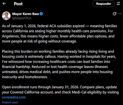 La alcaldesa Karen Bass emitió una alerta dirigida específicamente a los residentes de la ciudad