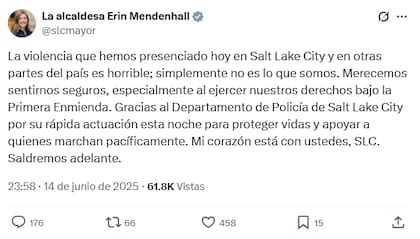 La alcaldesa le agradeció al departamento de Policía por su rápida labor en el tiroteo