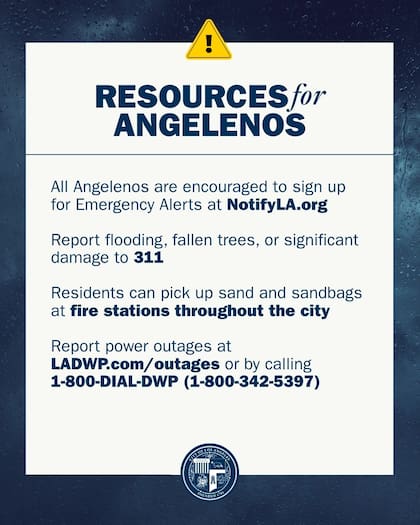 La alcaldía hace un llamado a todos los angelinos a registrarse para recibir alertas de emergencia en NotifyLA.org