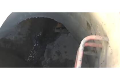 La alcantarilla donde permaneció el chico durante ocho días