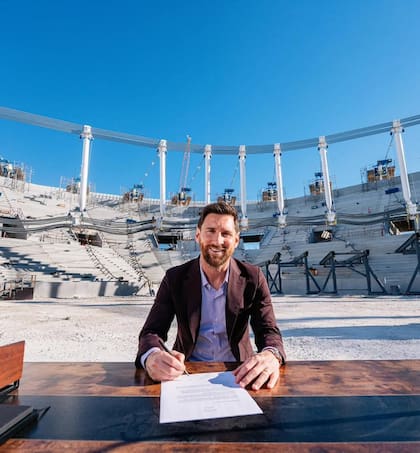 La alegría de Messi por extender su contrato con Inter Miami (Foto: @leomessi)