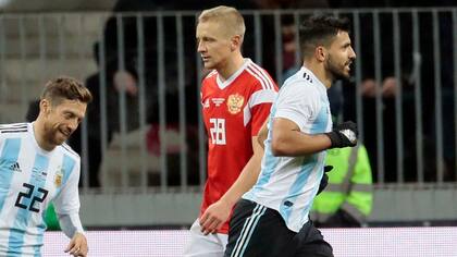 La alegría del Kun Agüero