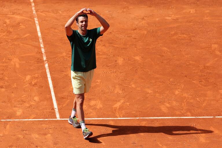 La alegría del marplatense Horacio Zeballos, segundo argentino en alcanzar la final de dobles masculino de Roland Garros