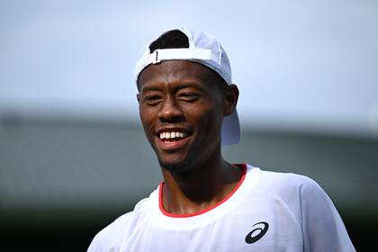 La alegría indisimulable de Christopher Eubanks, que se aseguró un lugar en los octavos de final de Wimbledon