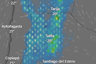 Emiten una alerta amarilla por tormentas para este martes