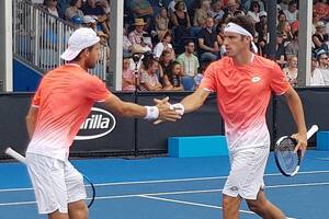 Leo Mayer alcanzó las semifinales de dobles de Australia por primera vez