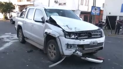 La Amarok completamente destruida