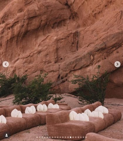 La ambientación de la boda en Cafayate