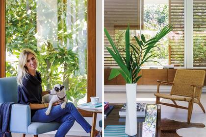 “La ambientación de la casa es conceptualmente racionalista; los muebles siguen las líneas limpias de la arquitectura, con juegos de vetas y tonos para crear contrastes y formas”, explica Florencia.