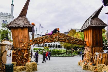 La ambientación para la noche de Halloween