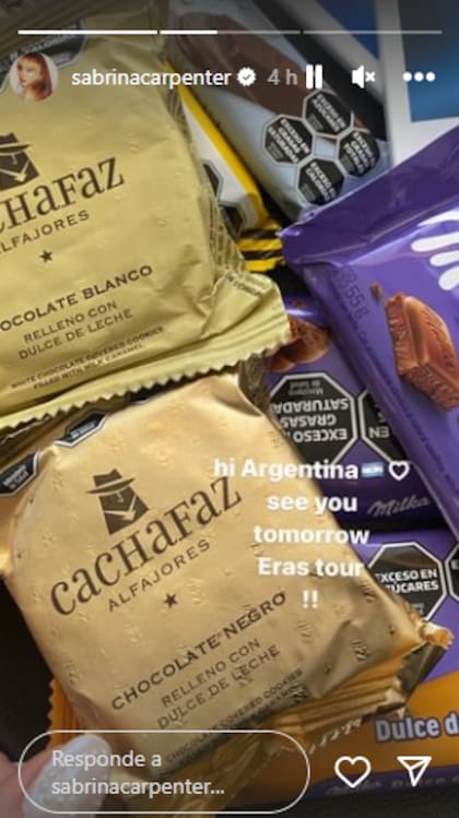 La amiga íntima de la ídola pop pasó por un supermercado y compartió con sus seguidores de Instagram que fue lo que compró (Foto: captura Instagram/@sabrinacarpenter)