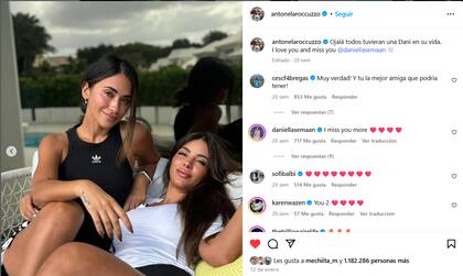 La amistad de Antonela y Danielle perdura a lo largo del tiempo