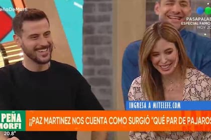 La anécdota del Paz Martínez hizo reir a los conductores del ciclo, Diego Leuco y Jésica Cirio y a todos los presentes en el estudio, como el chef Cascón