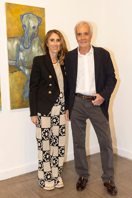 La anfitriona del evento, Mercedes Larreta, junto a su marido, el empresario agrónomo Enrique Campos Alvear.