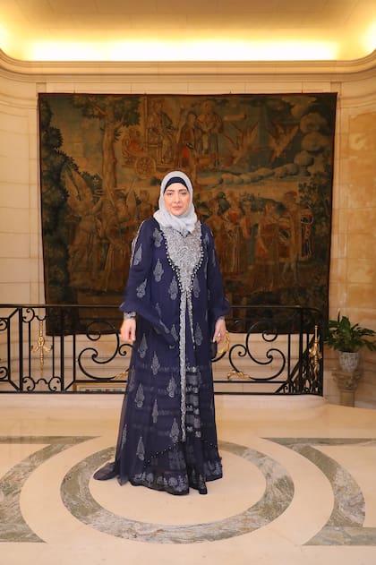 La anfitriona, Eiman Hassan Nather, esposa del embajador de Arabia Saudita