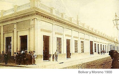 La antigua construcción de Moreno 550 en el 1900