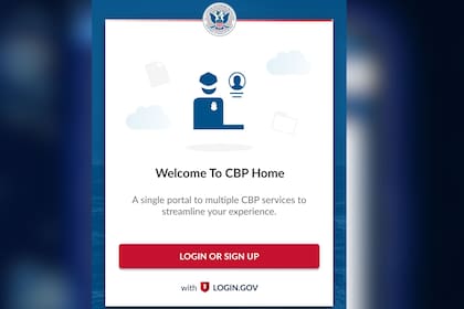 La aplicación CBP Home pide completar un formulario