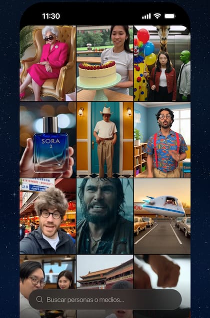 La aplicación cuenta con un feed donde se pueden ver las creaciones de otros usuarios