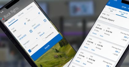 La aplicación de American Airlines muestra el estado de los vuelos