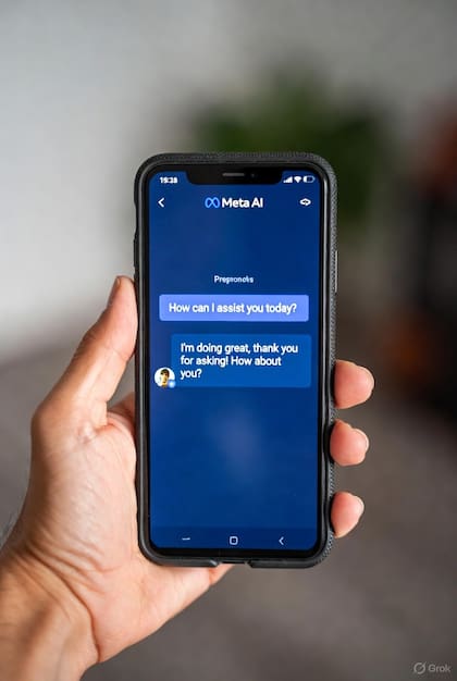 La aplicación de mensajería incorporó la inteligencia artificial rápidamente (Foto: Grok)
