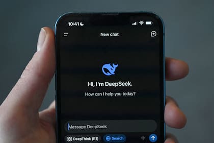 La aplicación DeepSeek en un teléfono en Pekín, el 27 de enero de 2025