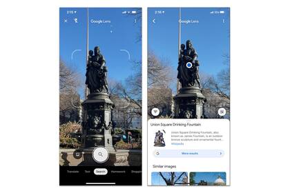 La aplicación Google Lens usa la cámara de tu teléfono para identificar objetos y darte más información sobre ellos a través de Internet