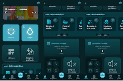 La app de control de la aspiradora robot Conga 7490 de Cecotec, que limpia, aspira y puede pasar un trapo húmedo por el piso