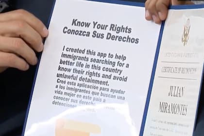 La app “Know Your Rights” fue distinguida por su impacto comunitario