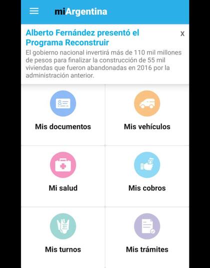 La App Mi Argentina, en mayo pasado