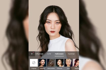 La app permite cambiar el color de cabello (Captura app)