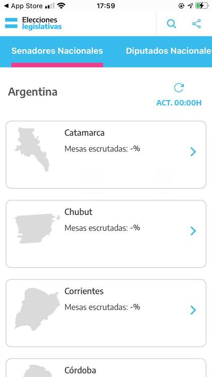 La app permitirá ver los resultados de todas las instancias electorales en juego