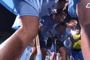 La arenga de Retegui tras el triunfo.