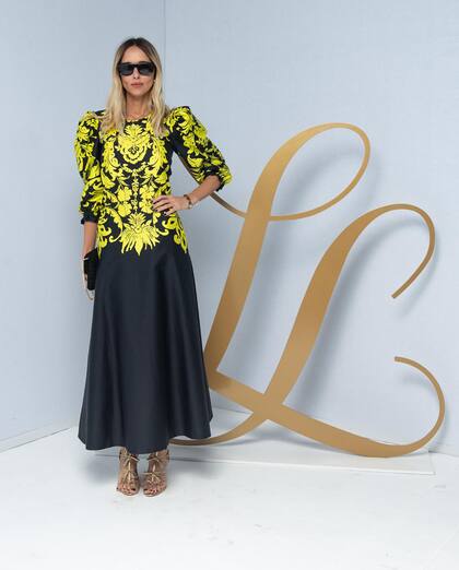 La argentina Candela Pelizza fue invitada especial al desfile de Luisa Spagnoli en la Semana de la Moda de Milán