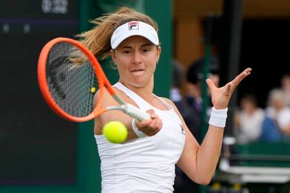 La argentina Nadia Podoroska jugará ante Victoria Azarenka en la segunda ronda de Wimbledon
