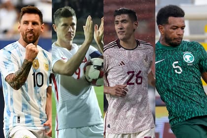 La Argentina, Polonia, México y Arabia Saudita, los cuatro integrantes del grupo C del Mundial 