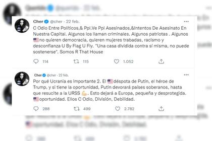 La arista se sumó a las críticas por la guerra (Foto Twitter)