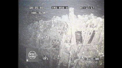 Las imágenes de la búsqueda del submarino ARA San Juan