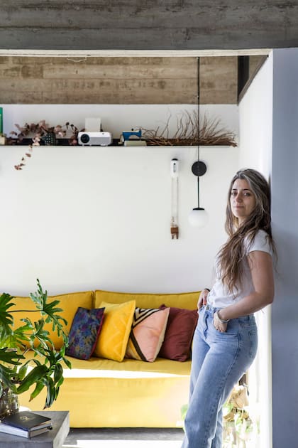 La arquitecta Diorella Fortunati, quien estuvo detrás de la obra completa del edificio y también reside en uno de los departamentos.