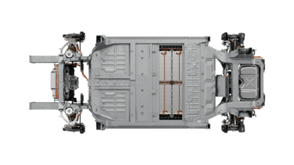 La arquitectura eléctrica facilita un centro de gravedad más bajo