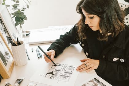 La artista Ana Müshell