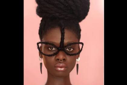 La artista busca también poner el foco en lo particular y hermoso del pelo afro